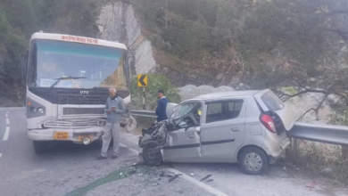 Photo of रोडवेस बस से कार को लगी जोरदार टक्कर, मां-बेटा बुरी तरह घायल