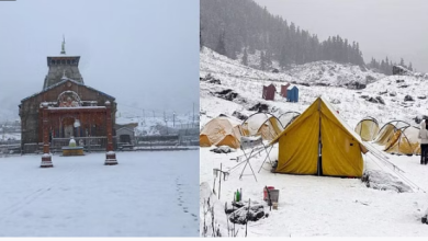 Photo of उत्तराखंड: केदारनाथ में दो इंच बर्फ जमी, बदरीनाथ में भी हुई बर्फबारी…