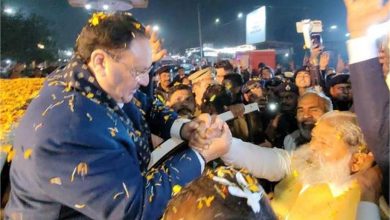 Photo of भाजपा के राष्ट्रीय अध्यक्ष जेपी नड्‌डा का अनिल विज ने अम्बाला छावनी में किया स्वागत