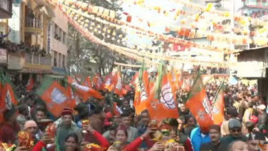 Photo of सीएम पुष्कर सिंह धामी का रोड शो नगर में जुटा जन सैलाब