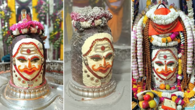 Photo of उज्जैन: भस्मआरती में भगवामय हुए बाबा महाकाल, मावे से श्रंगार