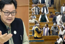 Photo of ‘कांग्रेस सांसद स्पीकर के चैंबर में घुस गए… पीएम मोदी को धमकी दी’; रिजिजू ने जारी किया नया वीडियो