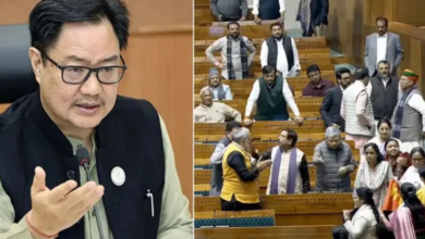 Photo of ‘कांग्रेस सांसद स्पीकर के चैंबर में घुस गए… पीएम मोदी को धमकी दी’; रिजिजू ने जारी किया नया वीडियो